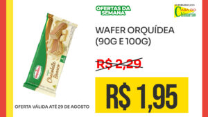 WAFER ORQUÍDEA (90G E 100G)